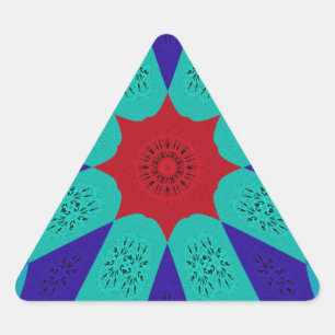Jewel of the Nile -  Egyptian Art Print Triangle Sticker