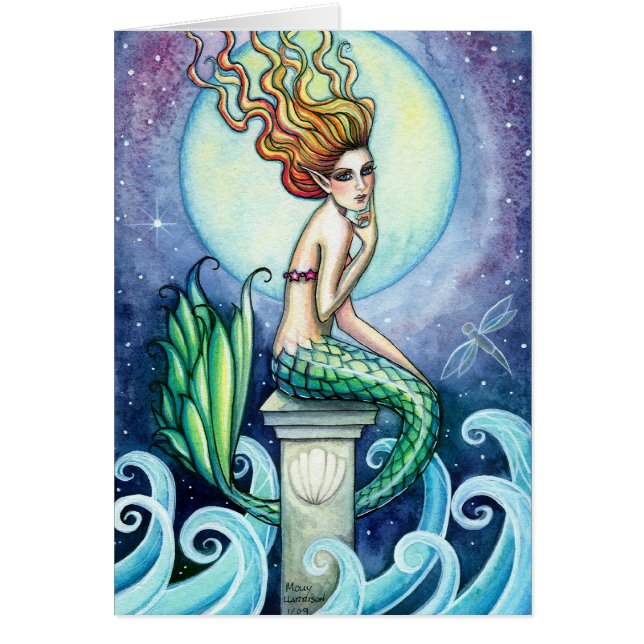 Jewel of the Sea Mermaid Card by Molly Harrison (Front)