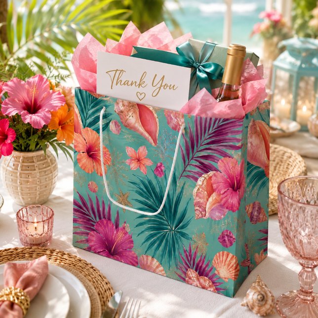 Jewel of the Tropics Seashells Large Gift Bag (Creator Uploaded)