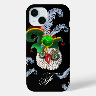 JEWEL OWL, ELF HAT ,SHAMROCK AND DIAMOND FEATHERS iPhone 15 CASE