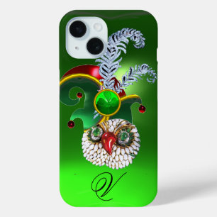 JEWEL OWL, ELF HAT ,SHAMROCK AND DIAMOND FEATHERS iPhone 15 CASE