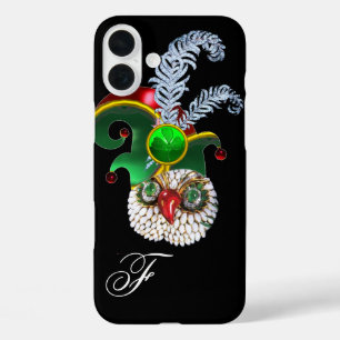 JEWEL OWL, ELF HAT ,SHAMROCK AND DIAMOND FEATHERS iPhone 16 PLUS CASE