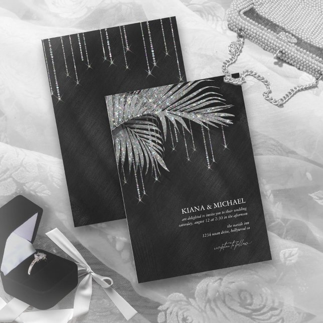 Jewel Palm Leaf Wedding Silver ID830 (Creator Uploaded)