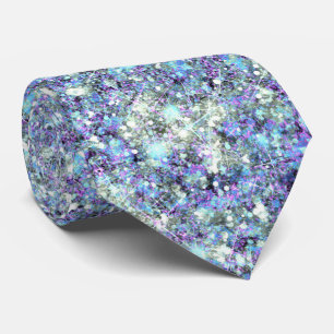Jewel Purple Aqua Blue Mermaid Glitter Tie