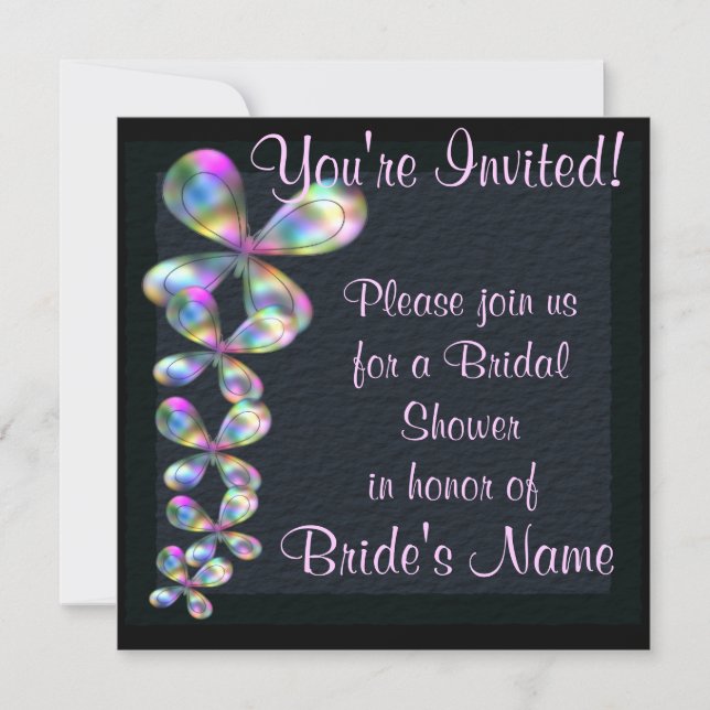 Jewel Tone Bridal Shower invite (Front)