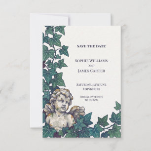 Jewel Tone Dark Romance Cupid Save The Date