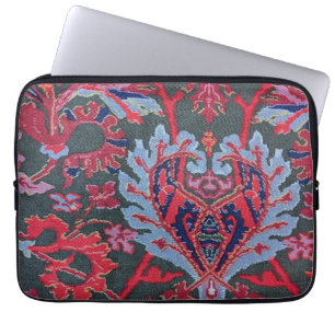 Jewel Tone Fabric Style Photo Laptop Sleeve