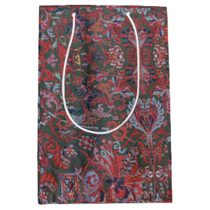 Jewel Tone Fabric Style Photo Medium Gift Bag