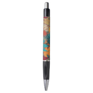 Jewel Tone Fall Foliage Artistic Nature Pattern