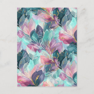 Jewel Tone Floral Postcard