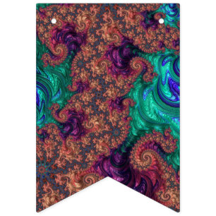 Jewel Tone Fractal Bunting