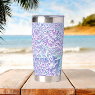 Jewel Tone Glitch Insulated Tumbler