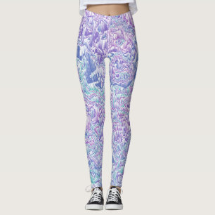 Jewel Tone Glitch Leggings