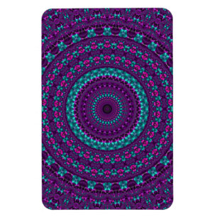 Jewel Tone Kaleidoscope Magnet