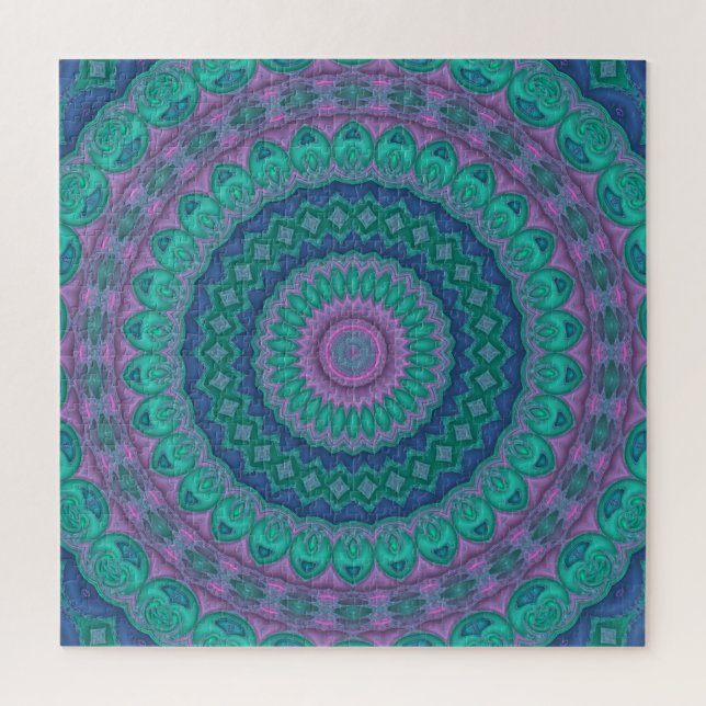 Jewel Tone Mandala Jigsaw Puzzle (Vertical)