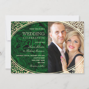 Jewel Tone Wedding Invitation