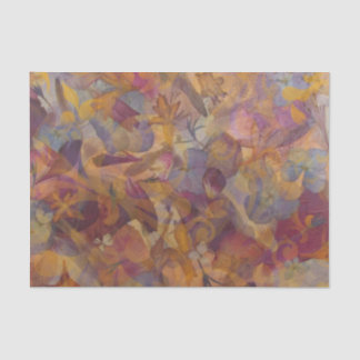 Jewel-Toned Floral Tissue Paper Purple Pink Gold