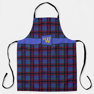 Jewel-Toned Plaid All-Over Print Apron