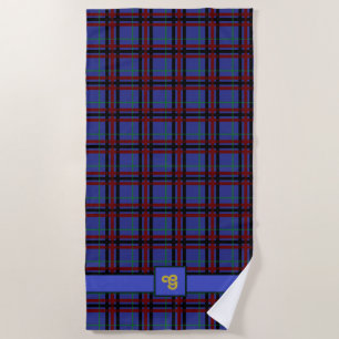 Jewel-Toned Plaid Beach Towel