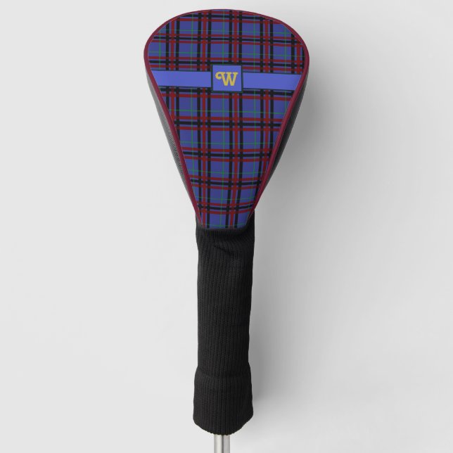 Jewel-Toned Plaid Driver Cover (Front)
