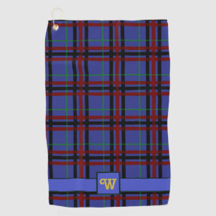 Jewel-Toned Plaid Golf Towel