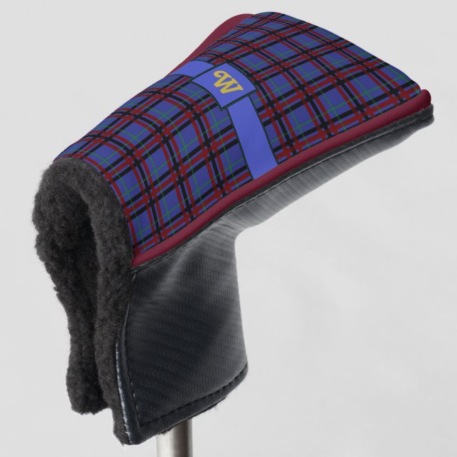 Jewel-Toned Plaid Putter Cover (3/4 Front)