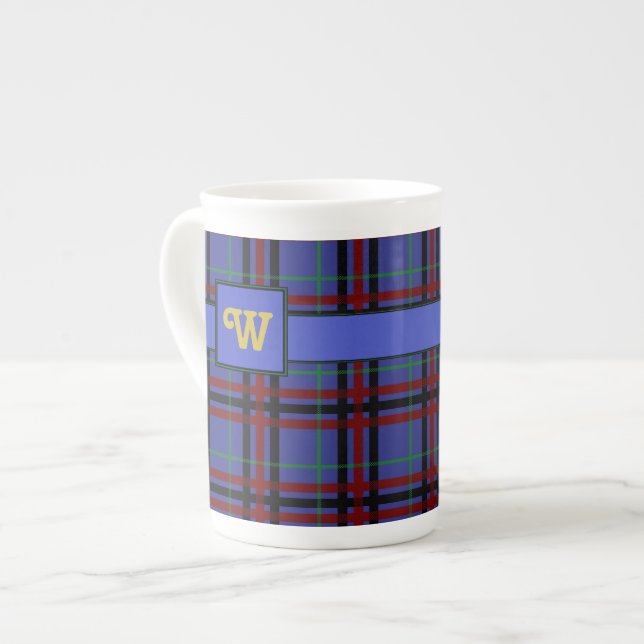 Jewel-Toned Plaid Speciality Mug (Front Left)