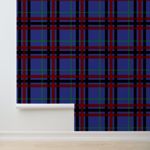 Jewel-Toned Plaid Wallpaper
