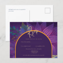 Jewel Tones Plum Purple Berry Gold Wedding