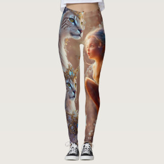 Jeweled Cat  Leggings