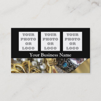 Jewelery pattern company logo business card