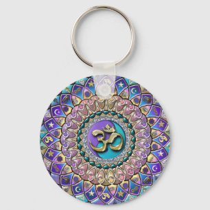 Jewelled Astrosymbology Mandala Keychain