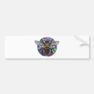 jewelled bee bumper sticker