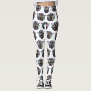 jewelled bee leggings