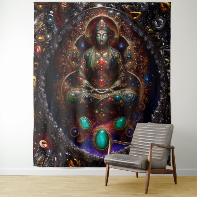 Jewelled Buddha Mother Tapestry (In Situ)
