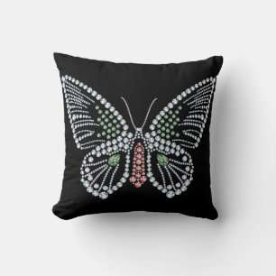Jewelled Butterfly Pillow Gemstone Design