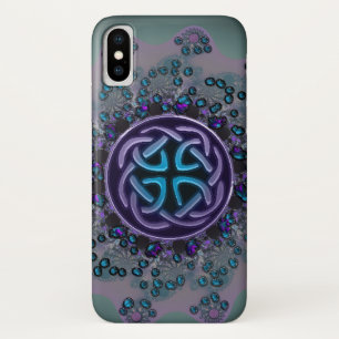 Jewelled Celtic Fractal Mandala iPhone X Case