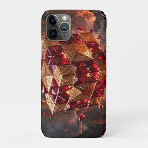 Jewelled Cube on the Volcanic Precipice iPhone 11 Pro Case