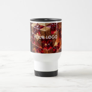 Jewelled Cube on the Volcanic Precipice Travel Mug