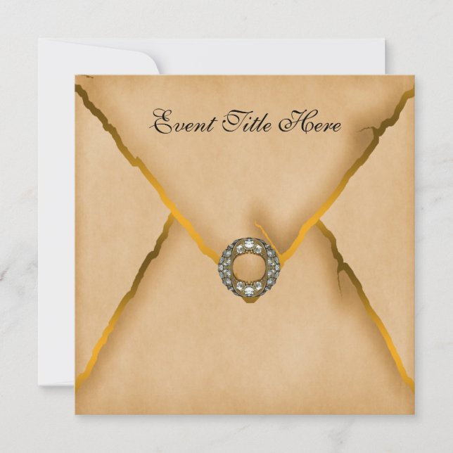 Jewelled Custom New Years Party Invitation (Front)