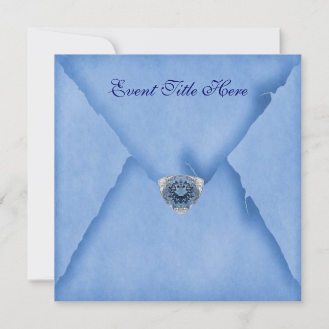 Jewelled Custom Party Invitation (Front)