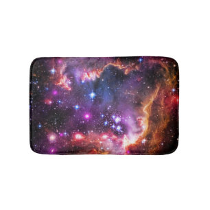 Jewelled dazzling starry space picture, smc bath mat