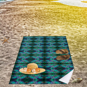 Jewelled Depths   Beach Towel