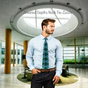 Jewelled Depths-II Tie