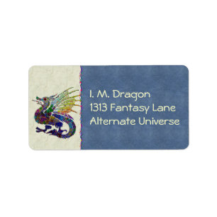 Jewelled Dragon Label
