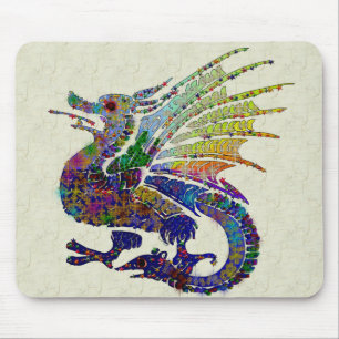 Jewelled Dragon Mouse Mat