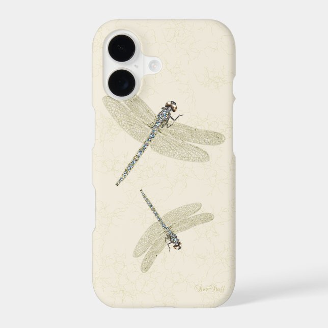 Jewelled Dragonflies iPhone Cases (Back)