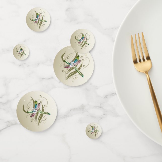 Jewelled Dragonfly Wedding Shower Table Confetti (Group)