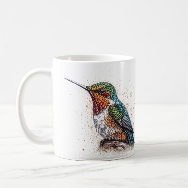 Jewelled Hummingbird Serenade Coffee Mug (Left)