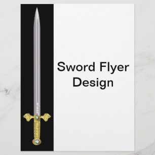 Jewelled Mediaeval Sword Flyer Template